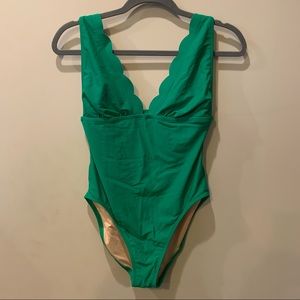 JCREW FACTORY Scalloped one piece swim